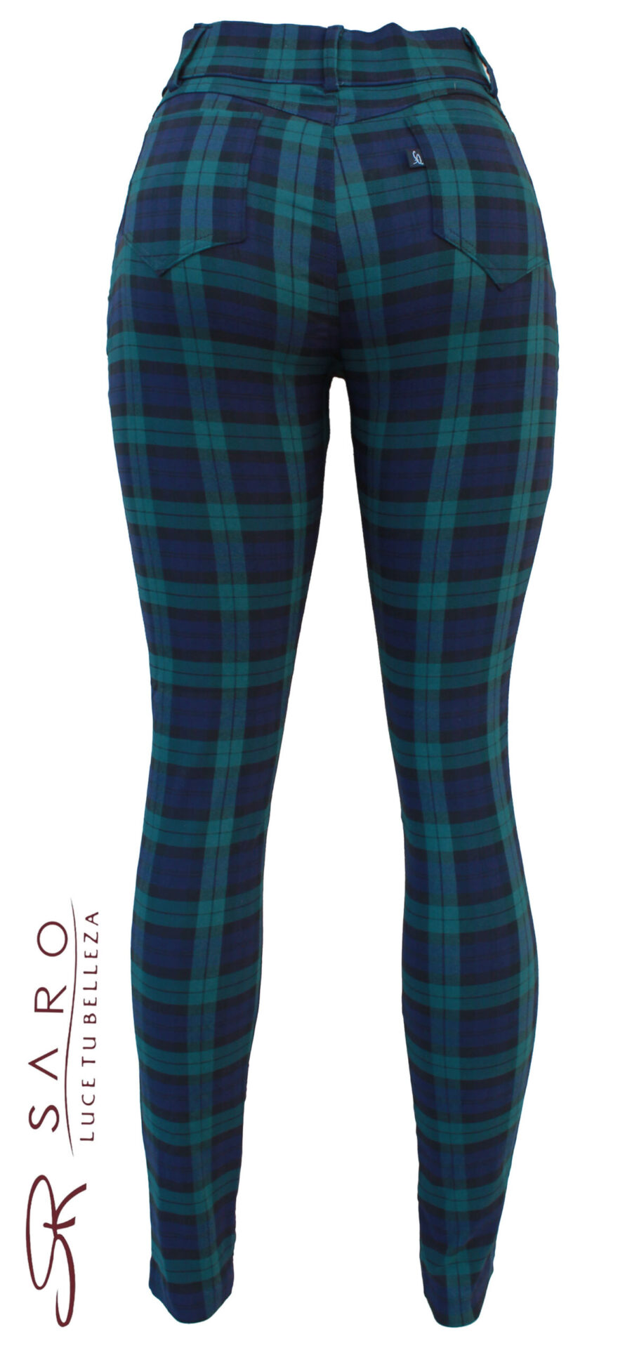 Jeans afelpado cuadros - Imagen 2